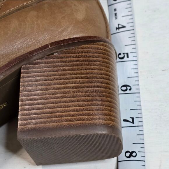 Louise et cie BROWN LEATHER Uzma ALE Booties boots Size 6.5 - Picture 9 of 11